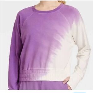 JoyLab cropped tie dye sweatshirt